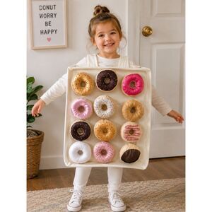 Dress-Up-America Doughnut Box Costume for Kids - Donut Costume Set fun of a kind
